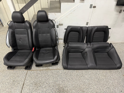 2018-2023 Ford Mustang GT Black Leather Coupe Front Rear Power Seats Heat/Cooled