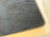 2015-2023 Ford Mustang Black Front Floor Mats Carpet "Grey Stitch"