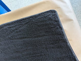 2015-2023 Ford Mustang Black Front Floor Mats Carpet "Grey Stitch"