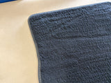 2015-2023 Ford Mustang Black Front Floor Mats Carpet "Grey Stitch"