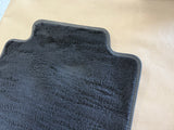 2015-2023 Ford Mustang Black Front Floor Mats Carpet "Grey Stitch"