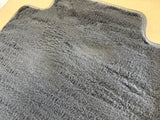 2015-2023 Ford Mustang Black Front Floor Mats Carpet "Grey Stitch"