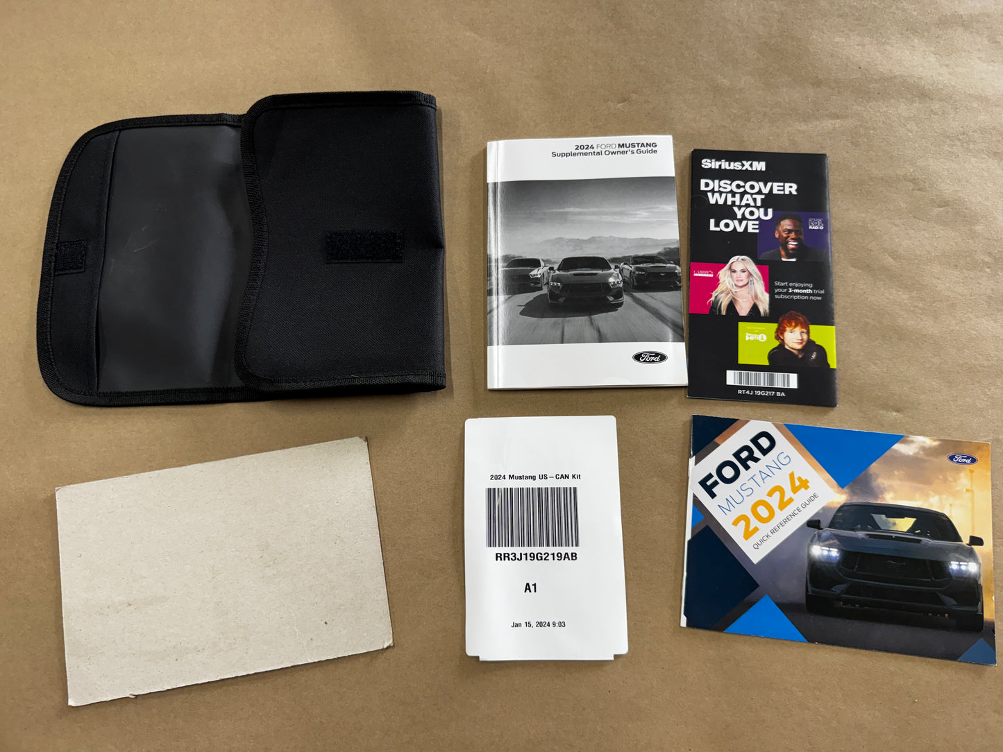 2024 Ford Mustang Supplemental Guide w/Cover - OEM