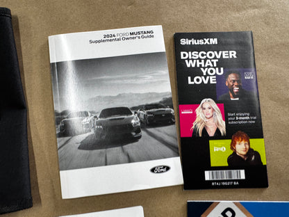 2024 Ford Mustang Supplemental Guide w/Cover - OEM