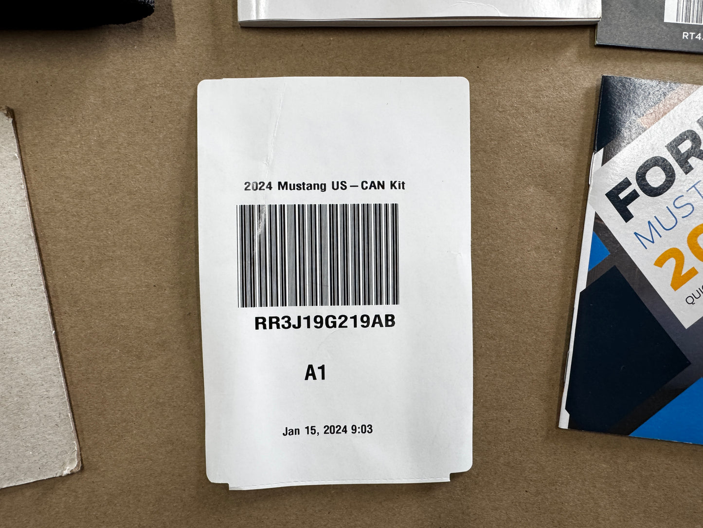2024 Ford Mustang Supplemental Guide w/Cover - OEM