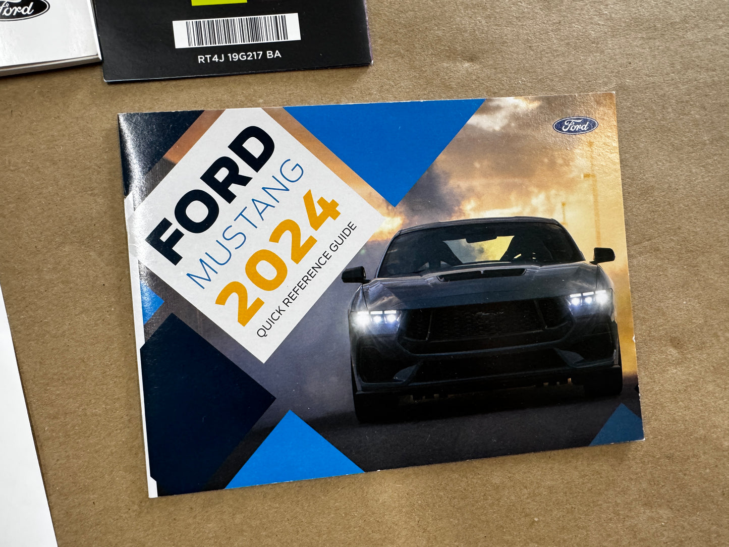 2024 Ford Mustang Supplemental Guide w/Cover - OEM