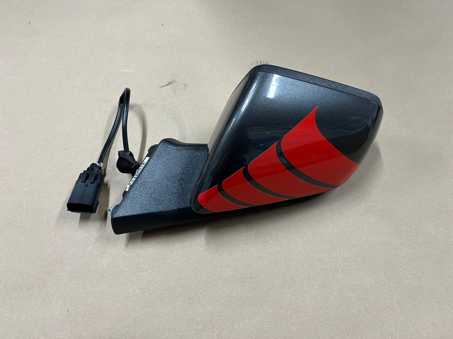 2015-2023 Ford Mustang GT LH Driver Side Mirror Dark Charcoal "J7"