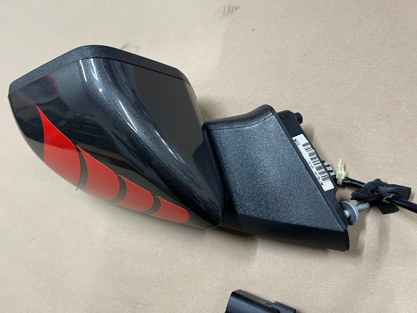 2015-2023 Ford Mustang GT RH Passenger Side Mirror Dark Charcoal "J7"