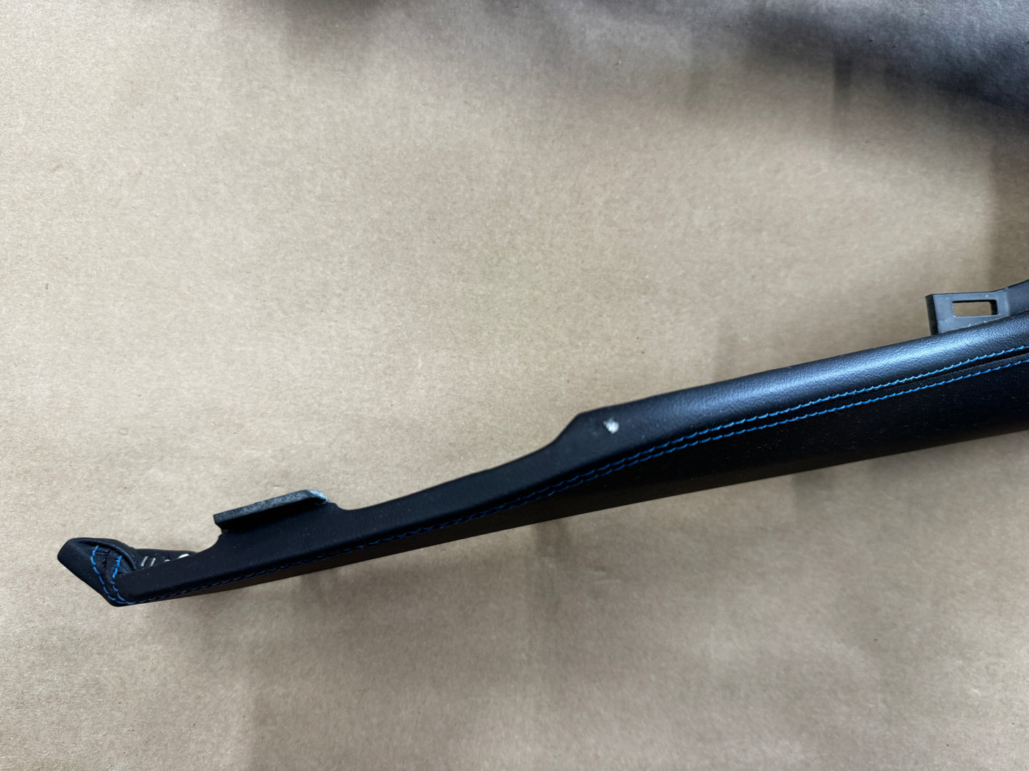 2024-2026 Ford Mustang Dark Horse Center Console Top Leather Wrapped Blue Stitch