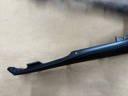 2024-2026 Ford Mustang Dark Horse Center Console Top Leather Wrapped Blue Stitch