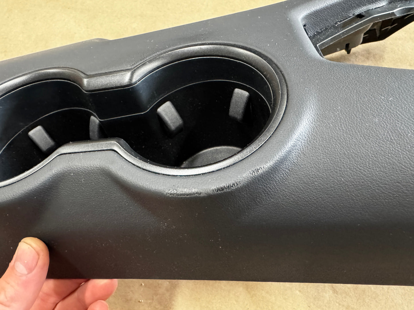 2024-2026 Ford Mustang Dark Horse Center Console Top Leather Wrapped Blue Stitch
