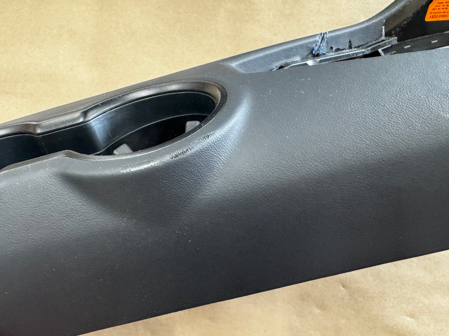 2024-2026 Ford Mustang Dark Horse Center Console Top Leather Wrapped Blue Stitch