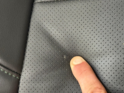 2019-2020 Ford Mustang GT Bullitt Coupe Rear Seats Black Leather "Green Stitch"