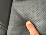 2019-2020 Ford Mustang GT Bullitt Coupe Rear Seats Black Leather "Green Stitch"