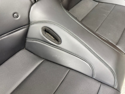 2019-2020 Ford Mustang GT Bullitt Coupe Rear Seats Black Leather "Green Stitch"