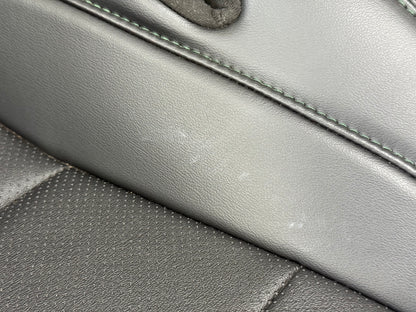 2019-2020 Ford Mustang GT Bullitt Coupe Rear Seats Black Leather "Green Stitch"