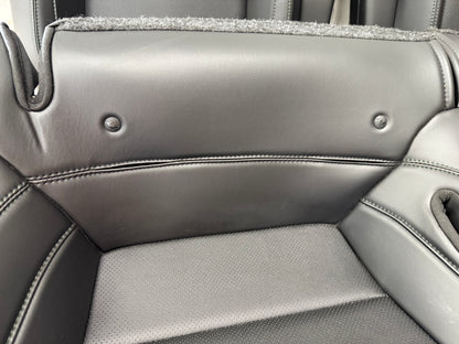 2019-2020 Ford Mustang GT Bullitt Coupe Rear Seats Black Leather "Green Stitch"