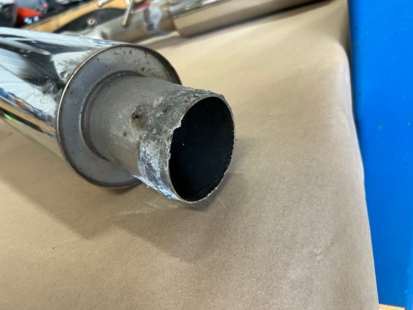 2010-2015 Chevrolet Camaro SS MBRP Axle Back Exhaust Mufflers Used