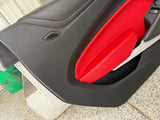 2016-2024 Chevrolet Camaro SS Coupe RH LH Pair Door Panels Black/Red Leather