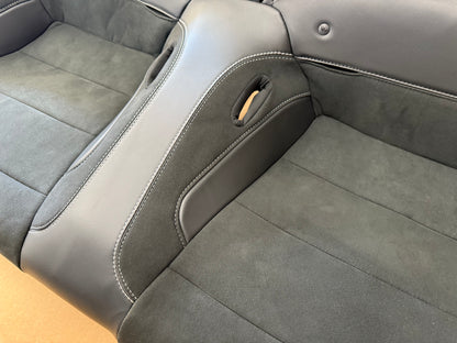 2020-2022 Mustang GT500 Rear Upper Lower Seats Black Suede Accents Hardware Belt