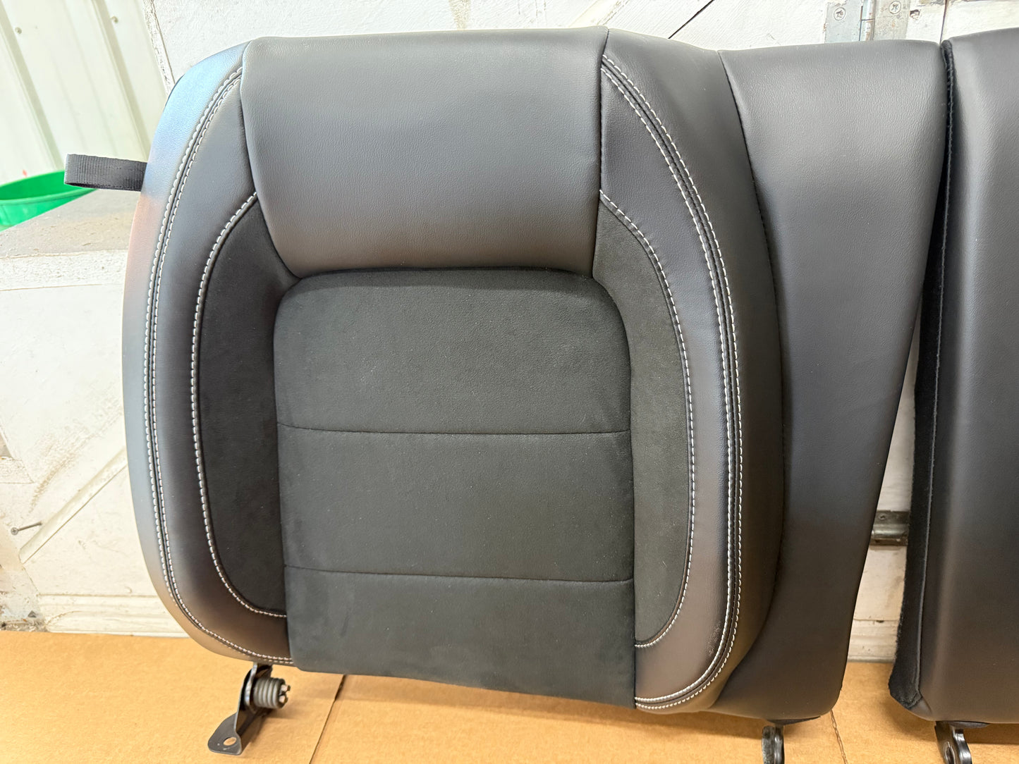 2020-2022 Mustang GT500 Rear Upper Lower Seats Black Suede Accents Hardware Belt