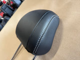 2018-2023 Ford Mustang LH Driver Seat Headrest "White/Grey Stitch"