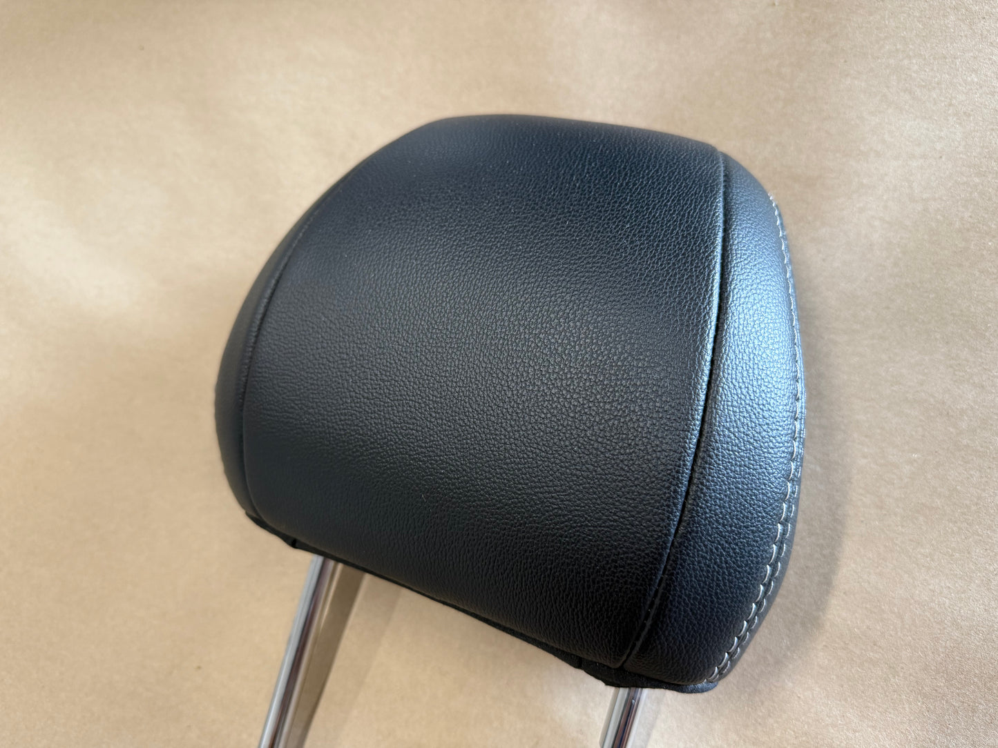 2018-2023 Ford Mustang LH Driver Seat Headrest "White/Grey Stitch"