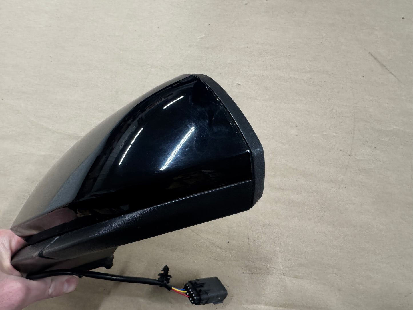 2015-2023 Ford Mustang GT LH Driver Side Mirror "Black" - OEM