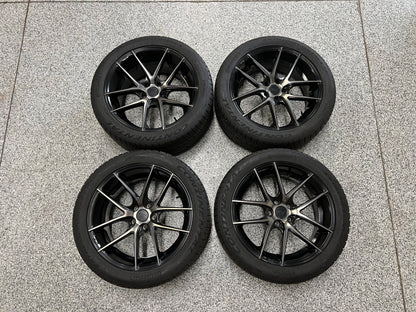 2010-2015 Chevrolet Camaro Niche Machined Black Wheels Set of 4 20x8.5" 20x10"