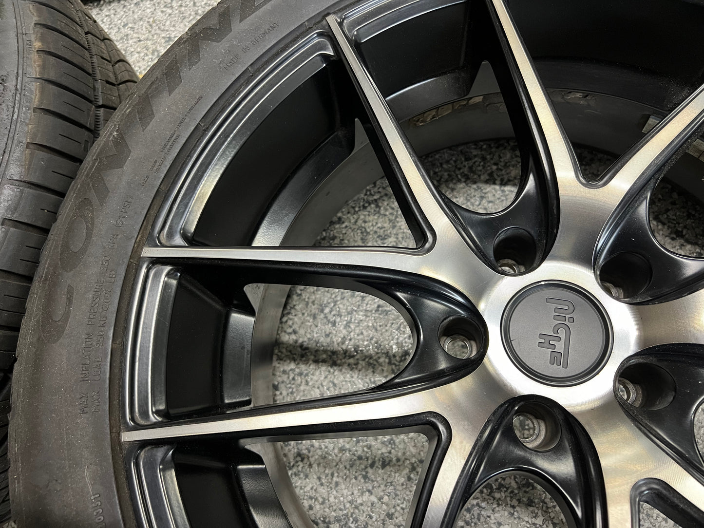 2010-2015 Chevrolet Camaro Niche Machined Black Wheels Set of 4 20x8.5" 20x10"