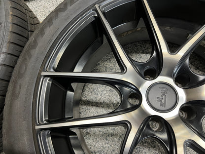 2010-2015 Chevrolet Camaro Niche Machined Black Wheels Set of 4 20x8.5" 20x10"