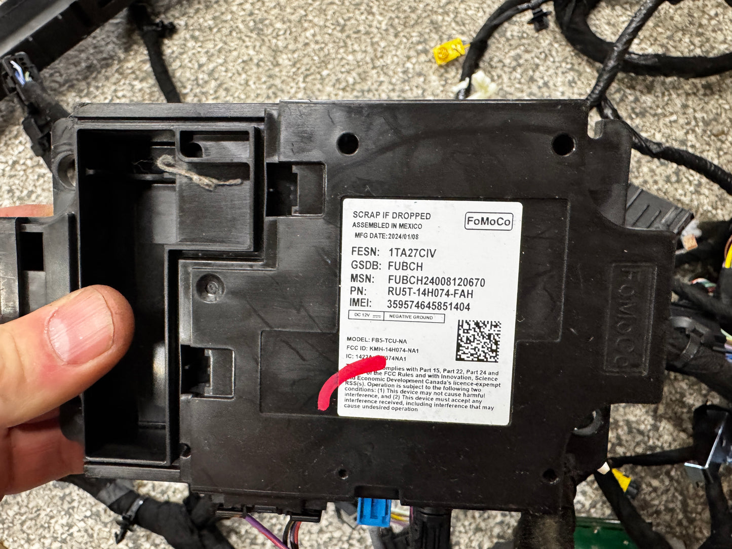 2024-2026 Ford Mustang GT Coupe Body Wiring "PR3T-14A005-CGLB