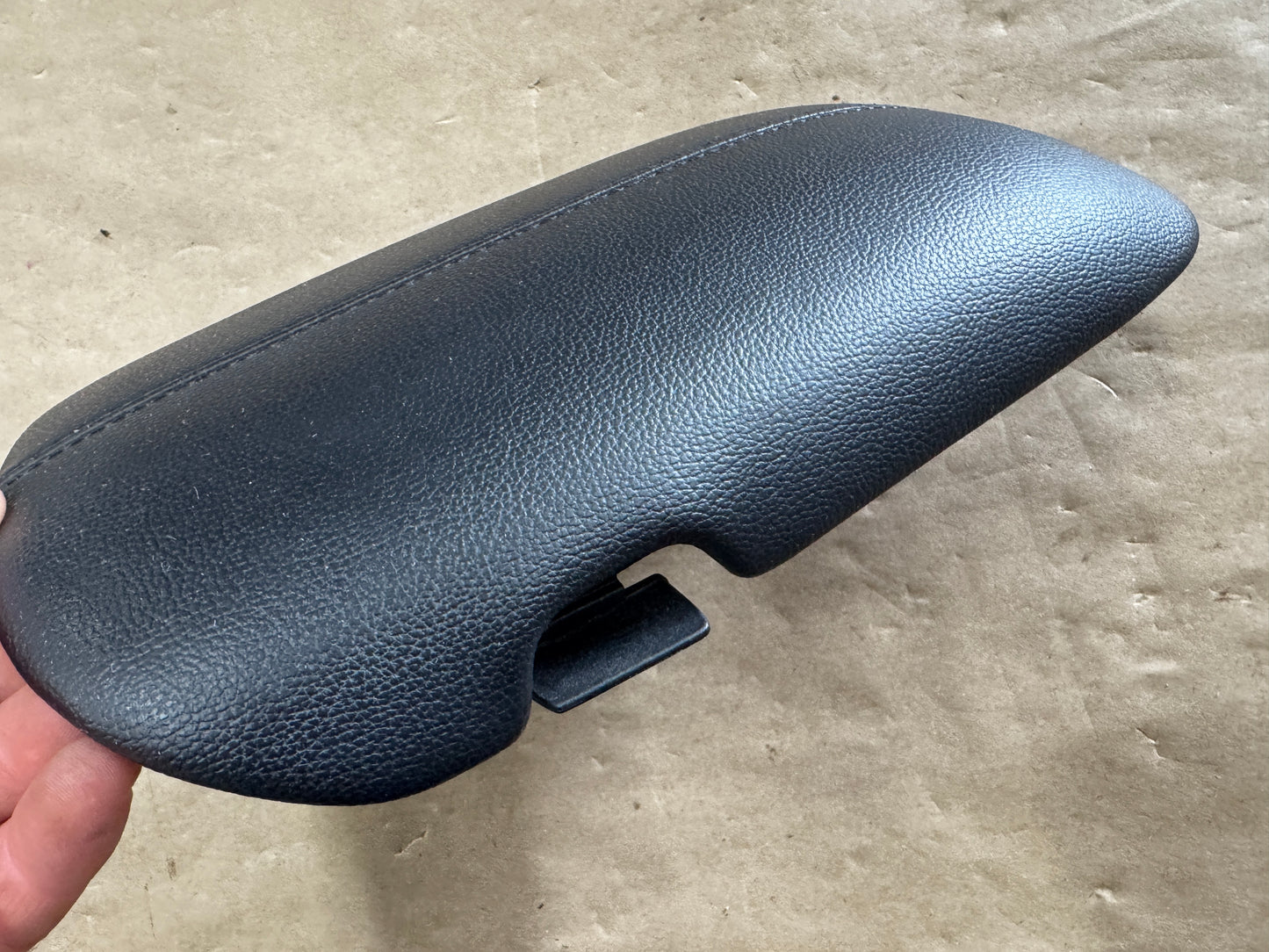 2015-2023 Ford Mustang Center Top Console Lid Armrest Black Stitching - OEM