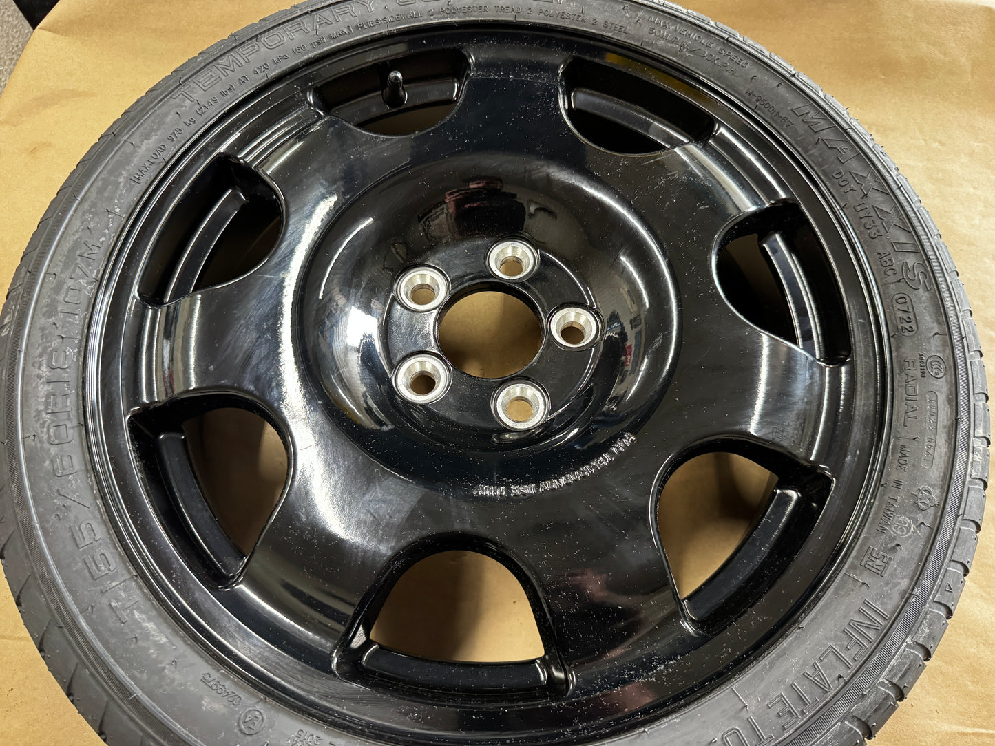 2015-2026 Ford Mustang GT Spare Tire 155/60/18 "Black"