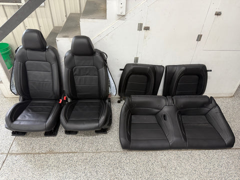 2018-2023 Ford Mustang GT Black Leather Coupe Front Rear Power Seats Heat/Cooled