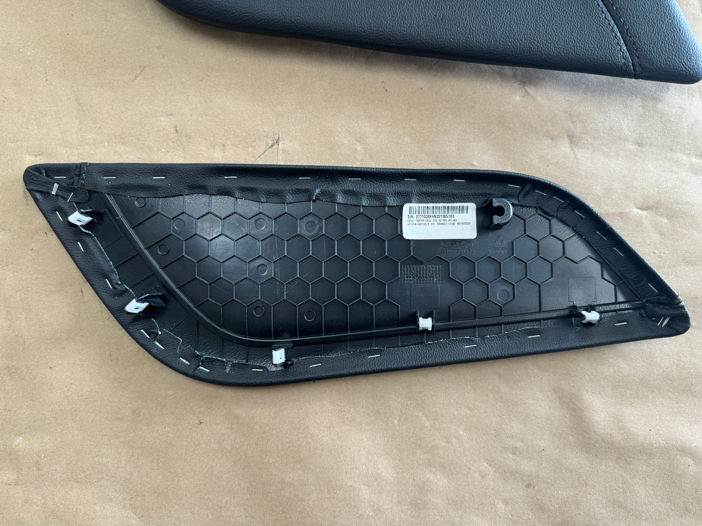 2020-2022 Mustang GT500 LH RH Passenger Driver Side Leather Knee Pad Panel