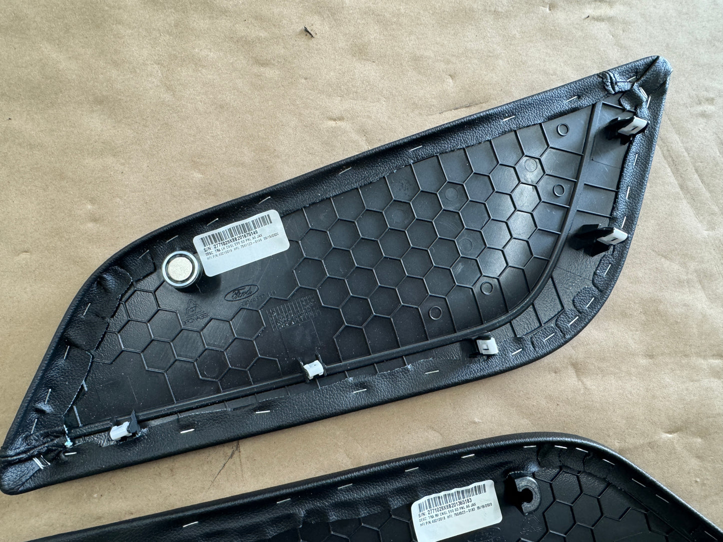 2020-2022 Mustang GT500 LH RH Passenger Driver Side Leather Knee Pad Panel