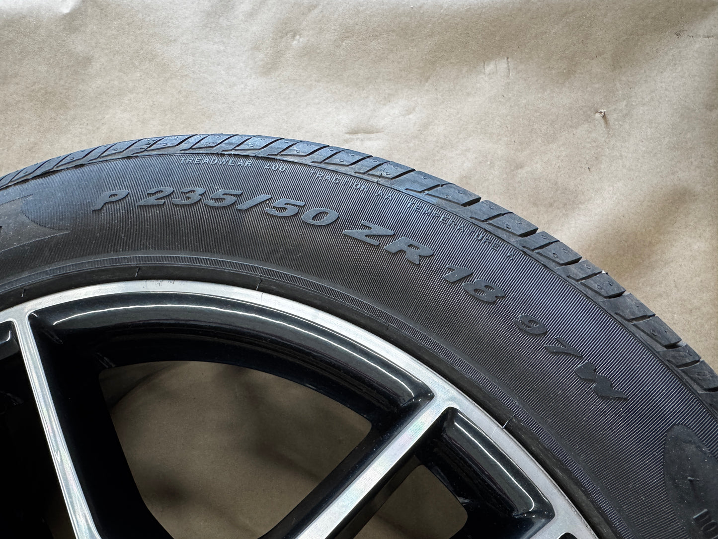 2018-2023 Ford Mustang GT 5.0 18x8" Wheel Rim Pirelli Pzero 235/50/18