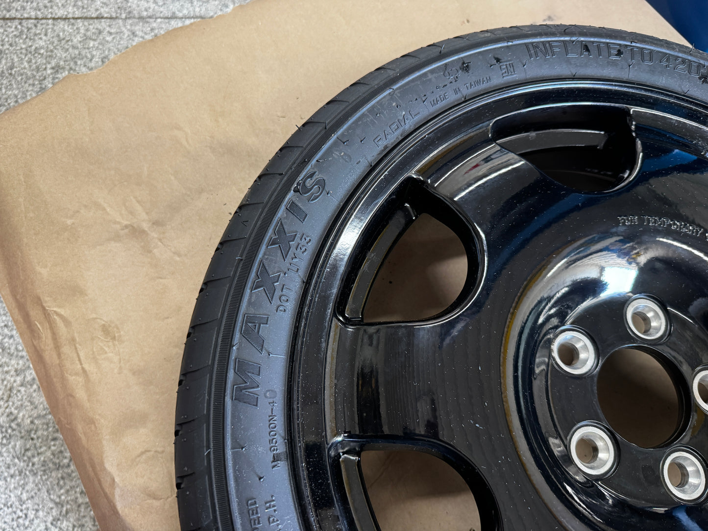 2015-2026 Ford Mustang GT Spare Tire 155/60/18 "Black"