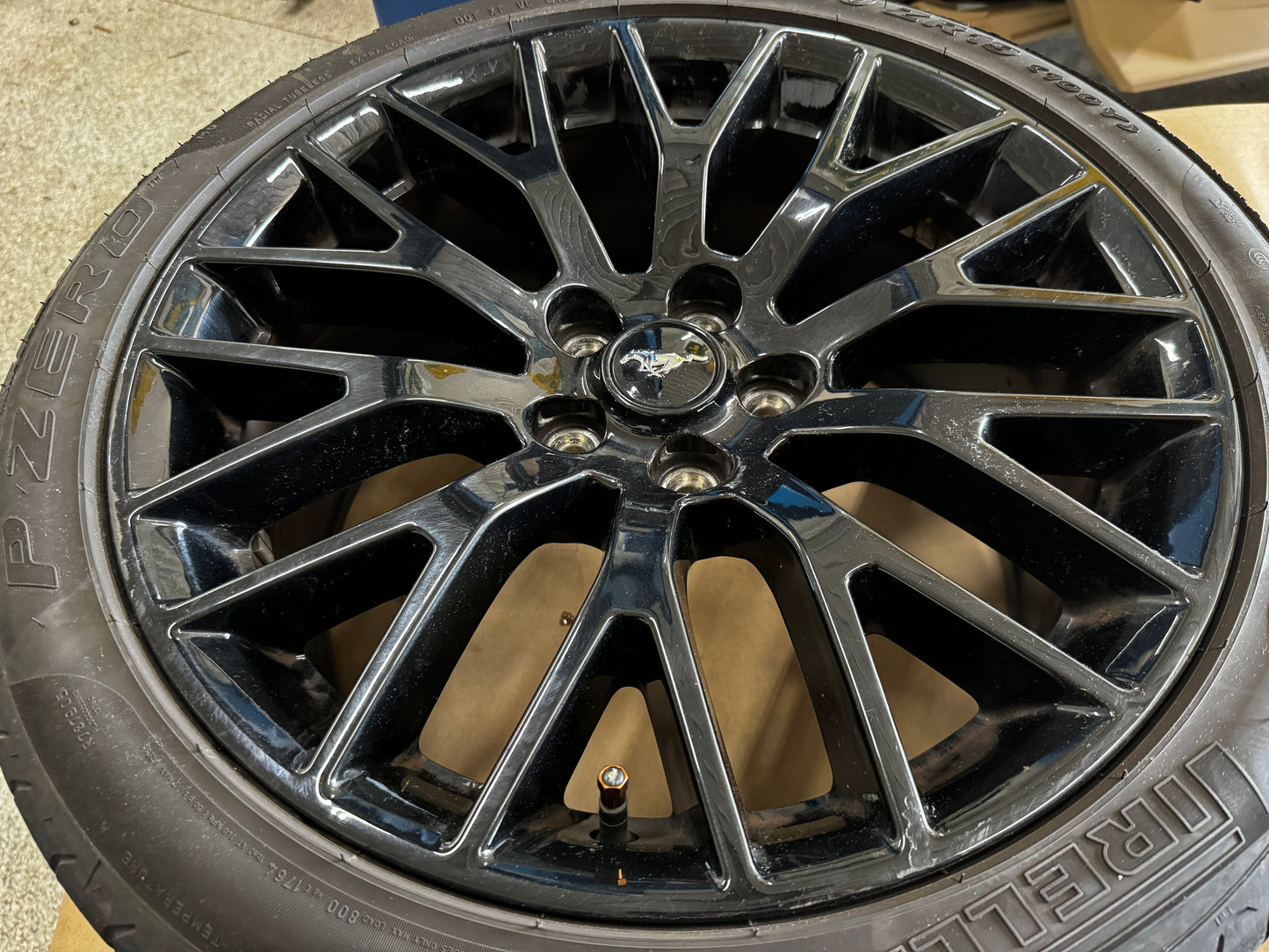 2015-2023 Mustang GT 5.0 19x9" Wheel Rim PP1 Rear 255/40/19 Pirelli - OEM