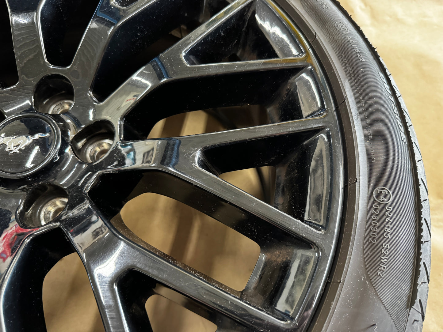 2015-2023 Mustang GT 5.0 19x9" Wheel Rim PP1 Rear 255/40/19 Pirelli - OEM