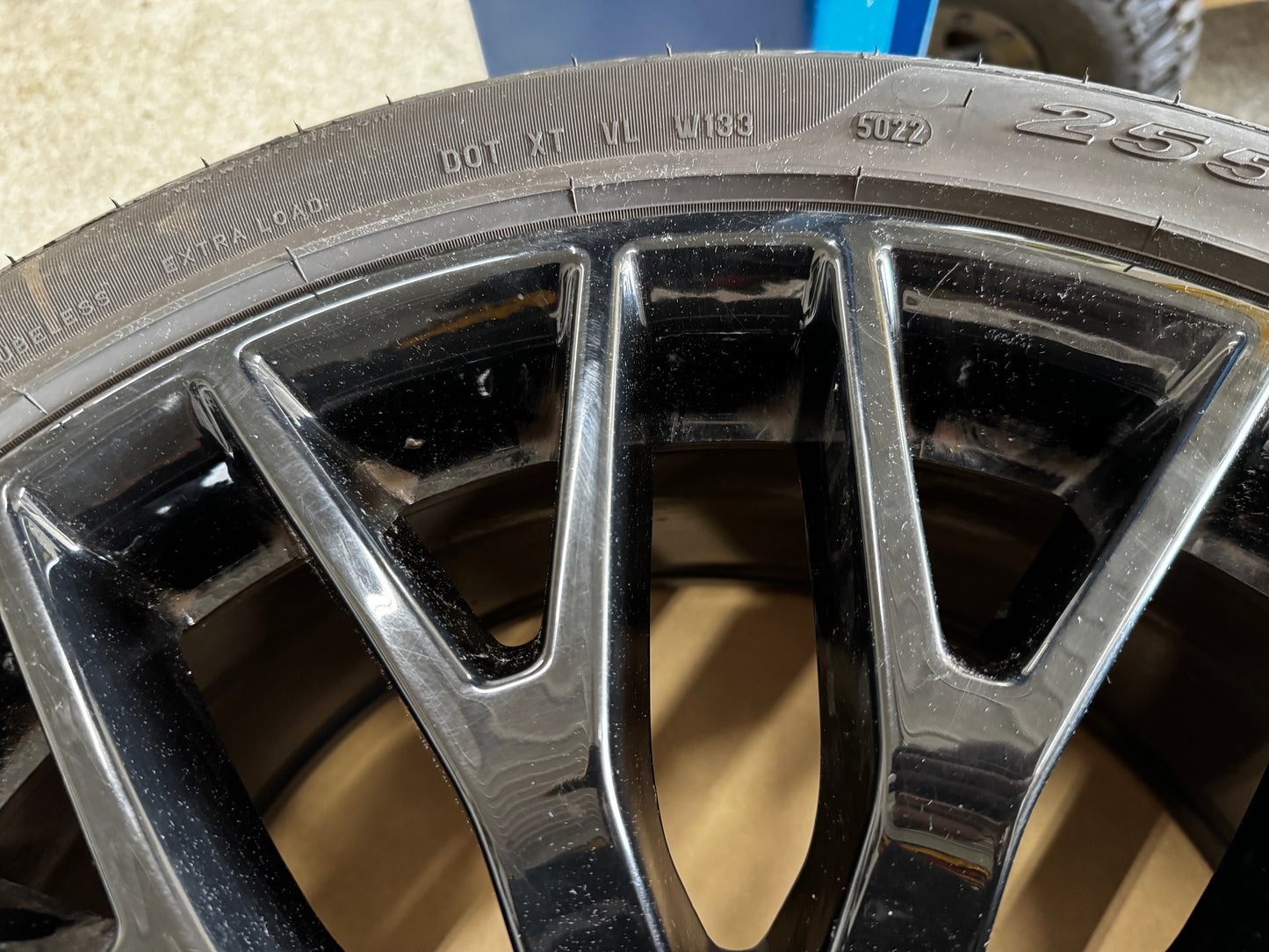 2015-2023 Mustang GT 5.0 19x9" Wheel Rim PP1 Rear 255/40/19 Pirelli - OEM