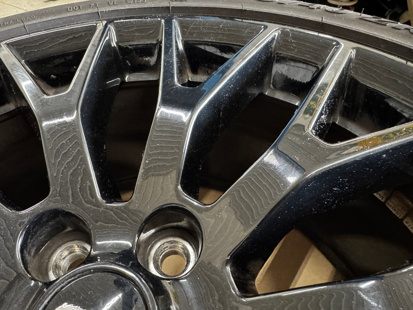 2015-2023 Mustang GT 5.0 19x9" Wheel Rim PP1 Rear 255/40/19 Pirelli - OEM