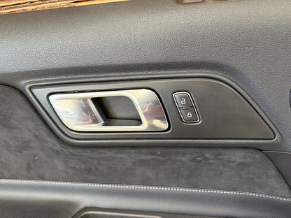 2018-2023 Ford Mustang GT LH Driver Leather/Suede Insert Door Panel Grey Stitch