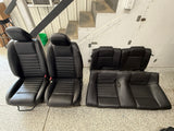 2007-2009 Ford Mustang Shelby GT500 Seats Black Front & Rear Coupe - OEM