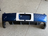 2007-2009 Ford Mustang Shelby GT500 Rear Bumper Cover "Blue/White Stripes"