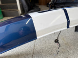 2007-2009 Ford Mustang Shelby GT500 Rear Bumper Cover "Blue/White Stripes"