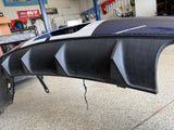 2007-2009 Ford Mustang Shelby GT500 Rear Bumper Cover "Blue/White Stripes"