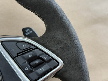 2016-2023 Chevy Camaro SS Steering Wheel Black Suede "Manual"