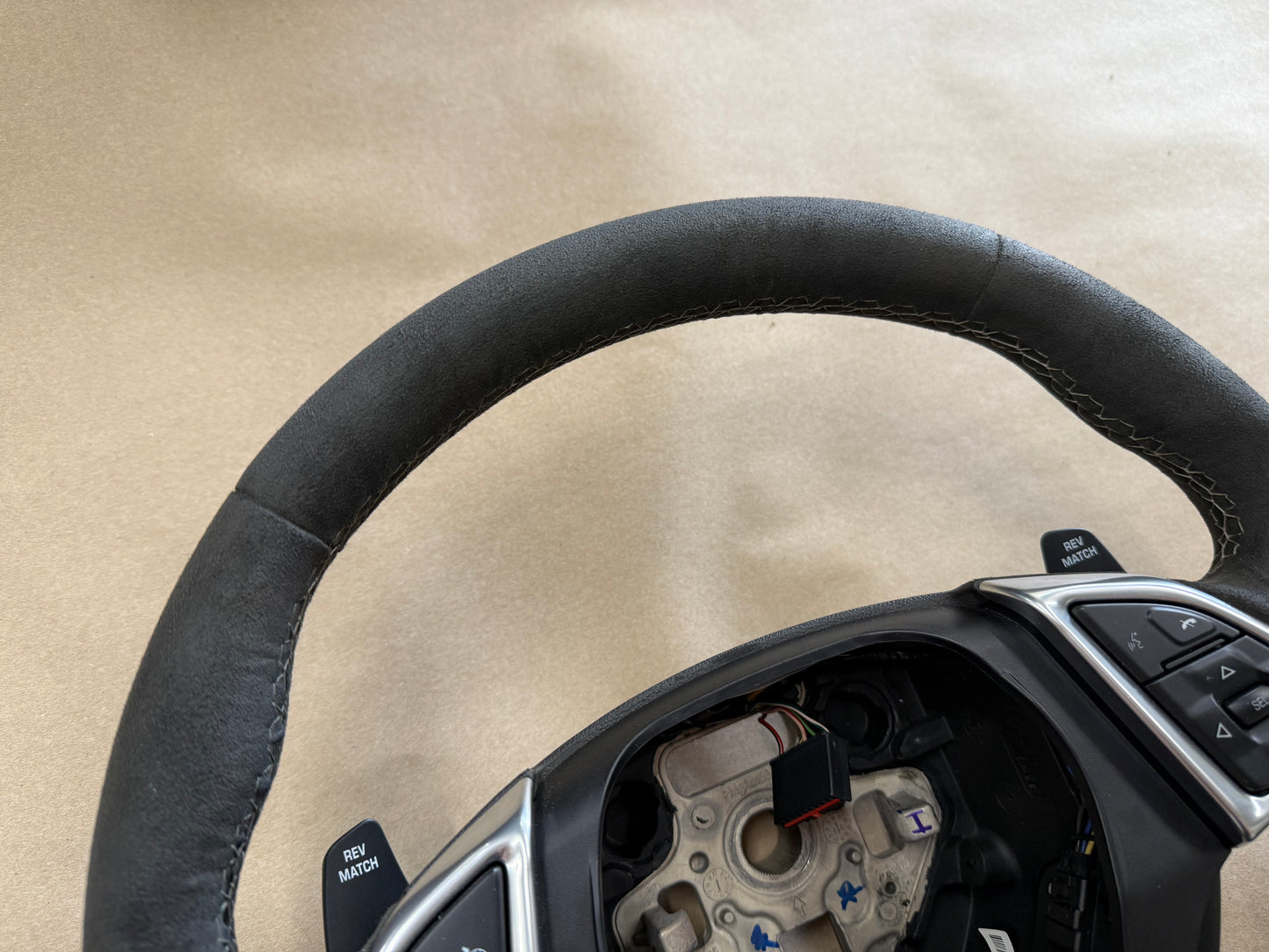 2016-2023 Chevy Camaro SS Steering Wheel Black Suede "Manual"